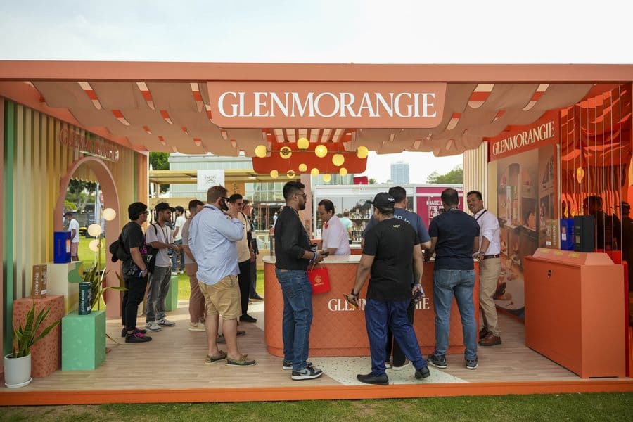 The Glenmorangie pavilion busy with visitors