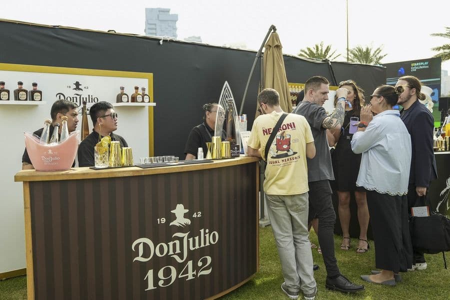 The Don Julio 1942 bar in the open air