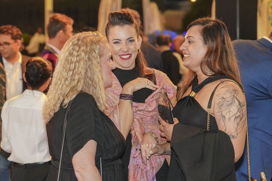 Guests together in the evening at the gala