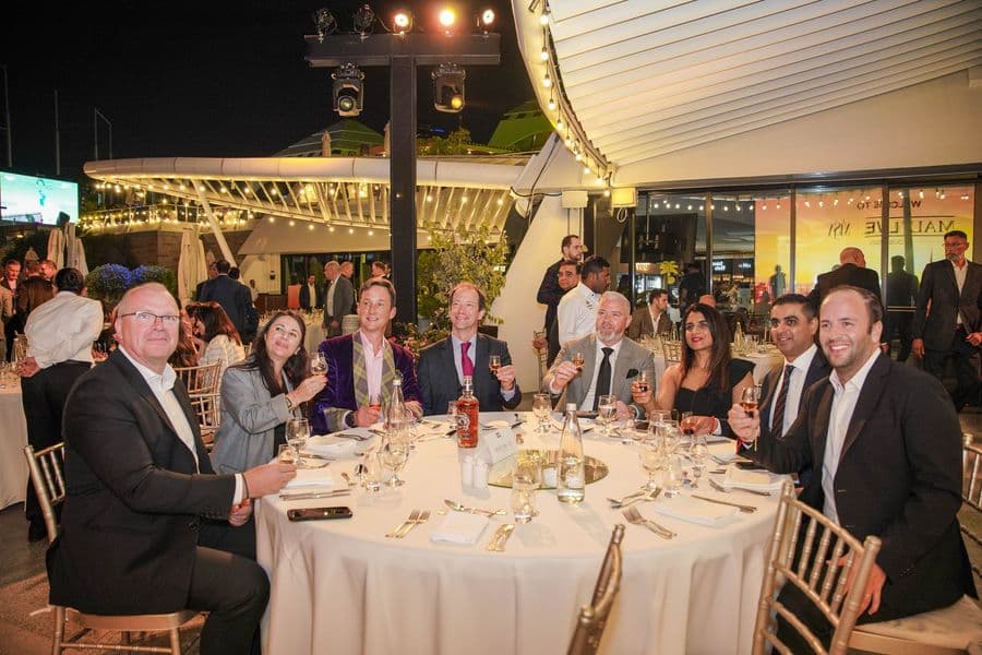 Guests seated at the awards dinner