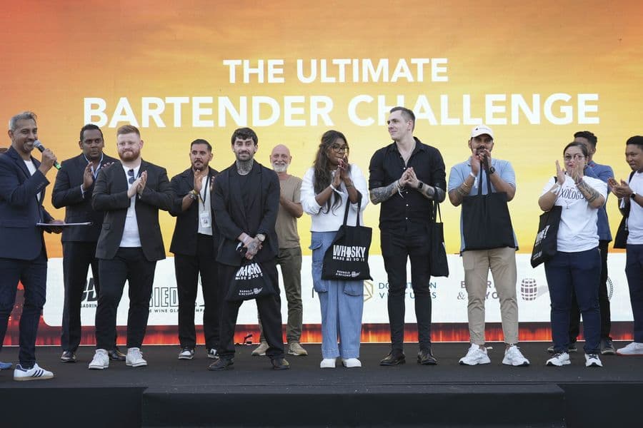 Finalists on stage at the Ultimate Bartender Challenge