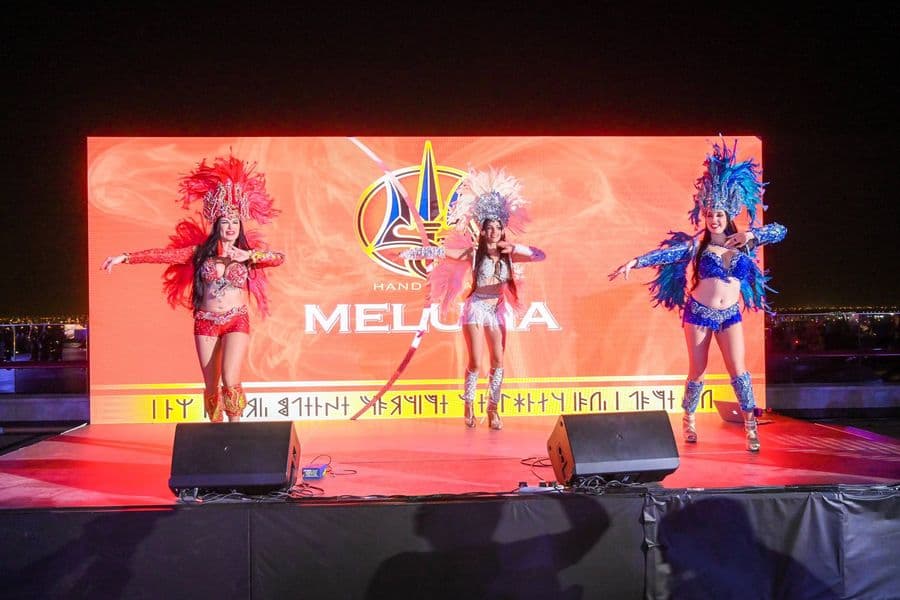 Samba dancers performing on the main stage