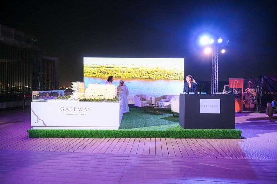 The Gateway stand on the terrace