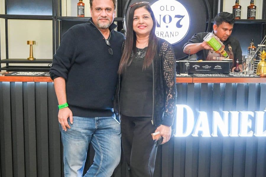 The Jack Daniel’s bar with guests at the counter